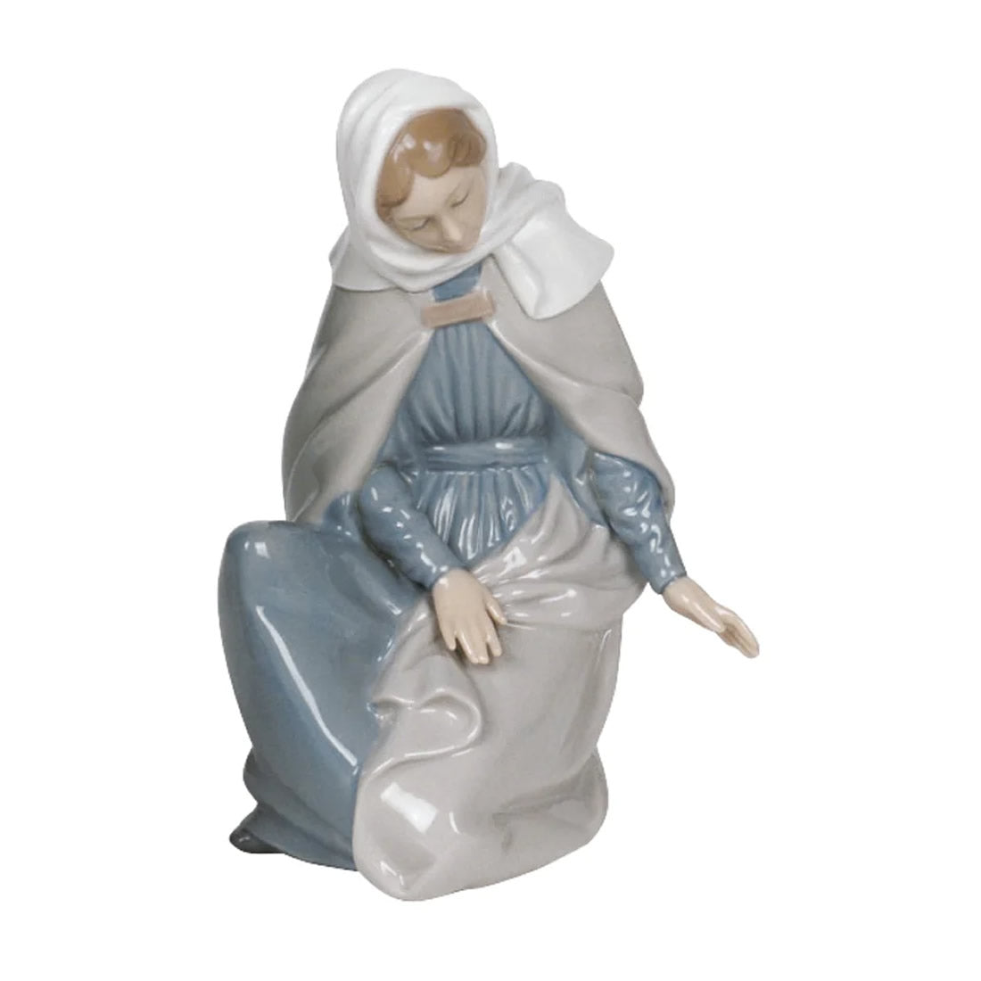 Virgin Mary Porcelain Figurine
