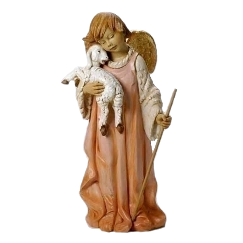 Fontanini Shepherd Angel With Lamb Nativity Statue