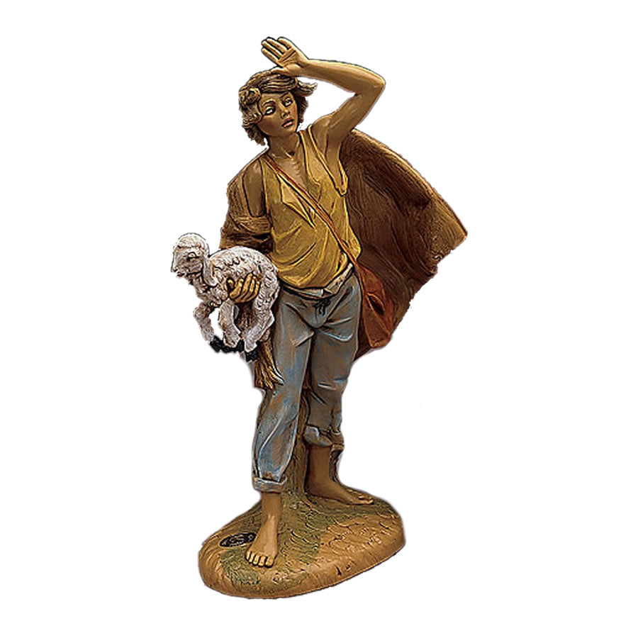 Fontanini Micah with Lamb Nativity Statue