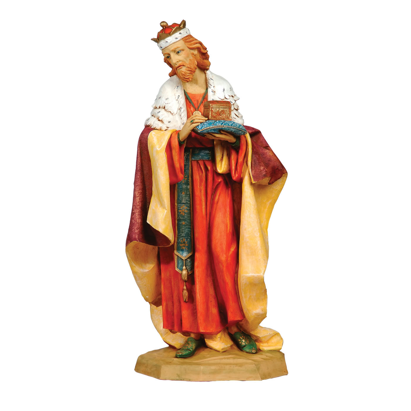 Fontanini Standing King Melchior Nativity Statue- 27 Inch Scale