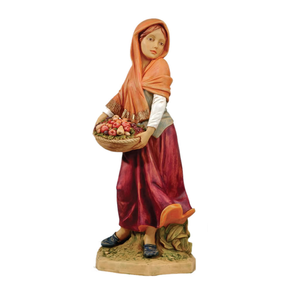 Fontanini Rachel Carrying Fruit Basket Nativity Statue- 27 Inch Scale