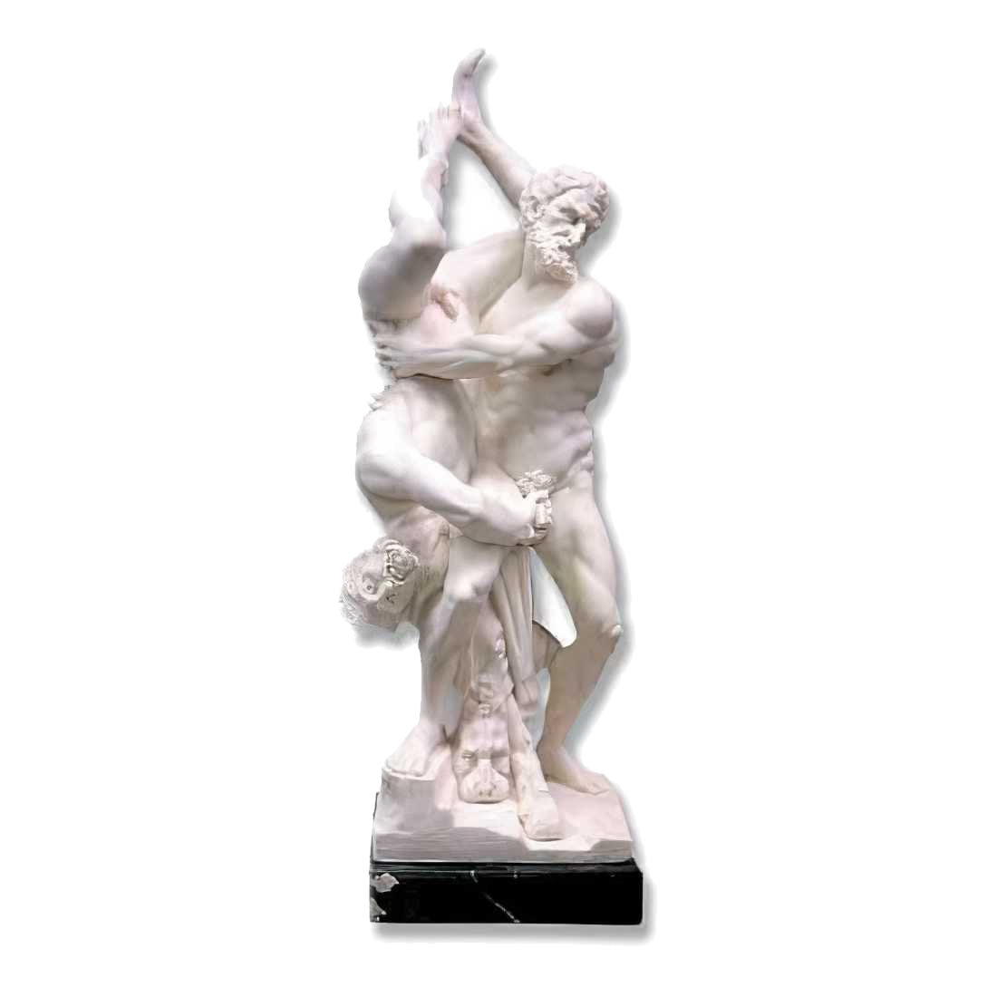 Hercules and Diomedes Marble Statue- 16 Inch