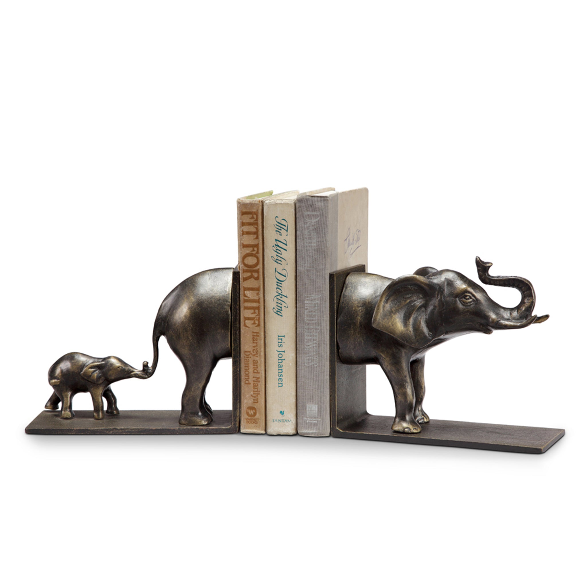 Elephant and Baby Bookends Pair #1