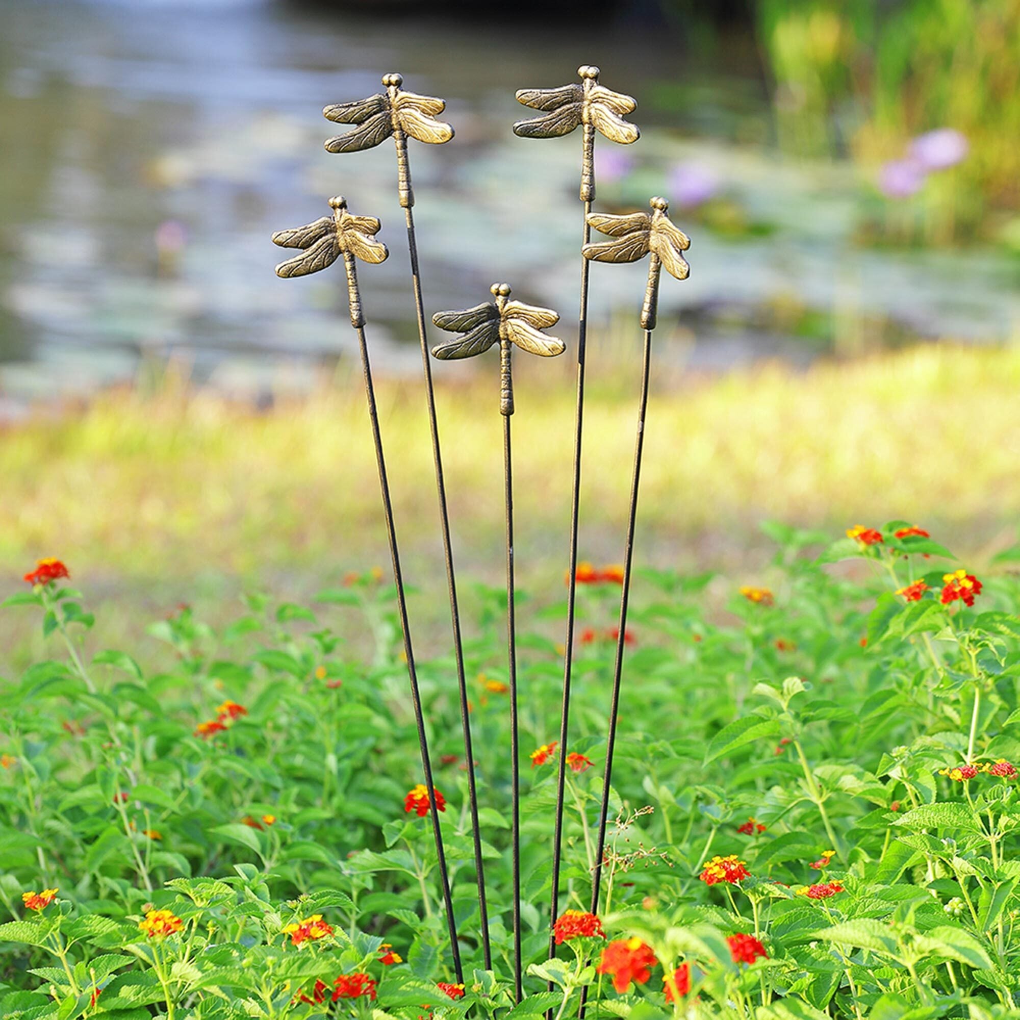 Dragonflies Flexible Garden Stake