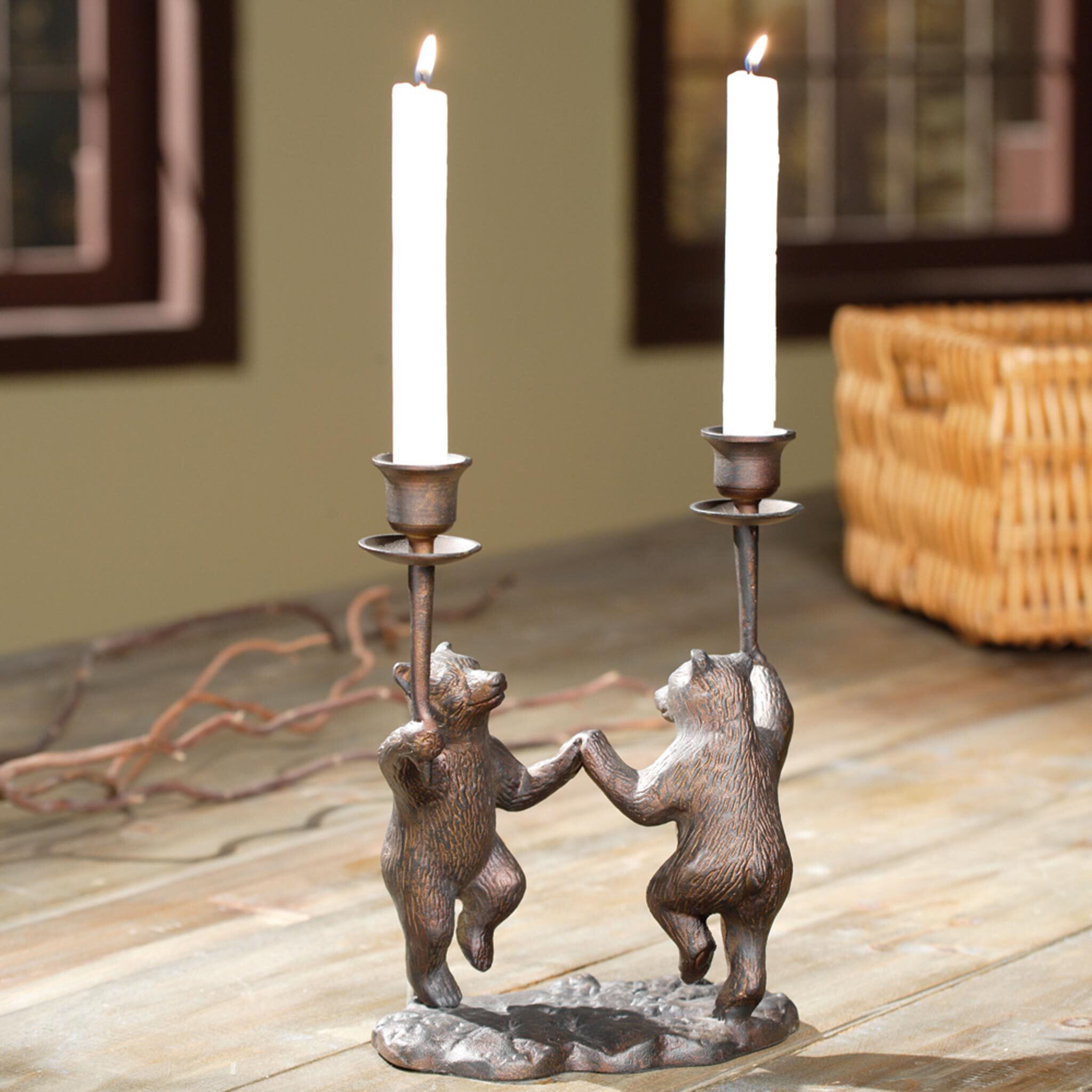 Dancing Bears Candleholder