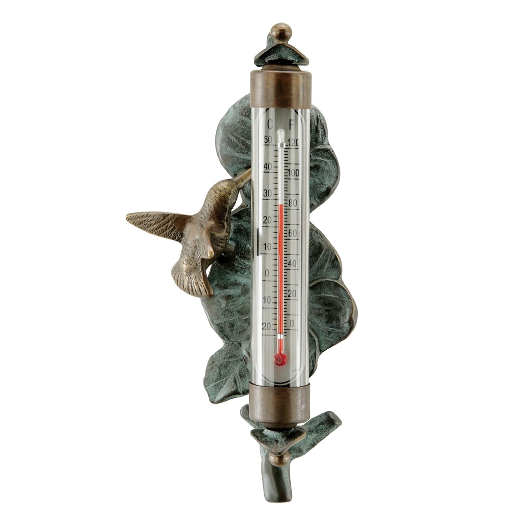 Hummingbird Wall Mounted Thermometer