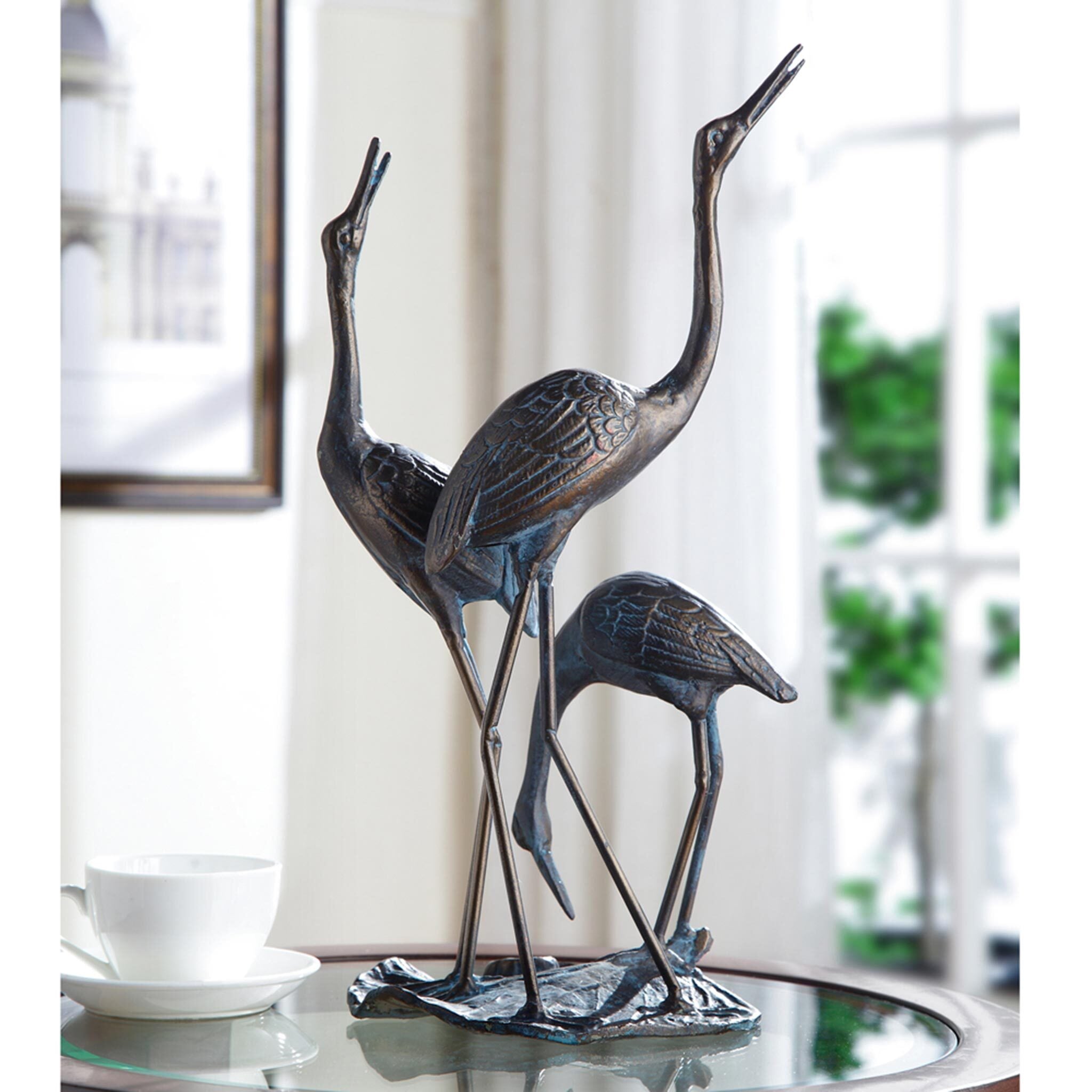 Crane Family Sculpture