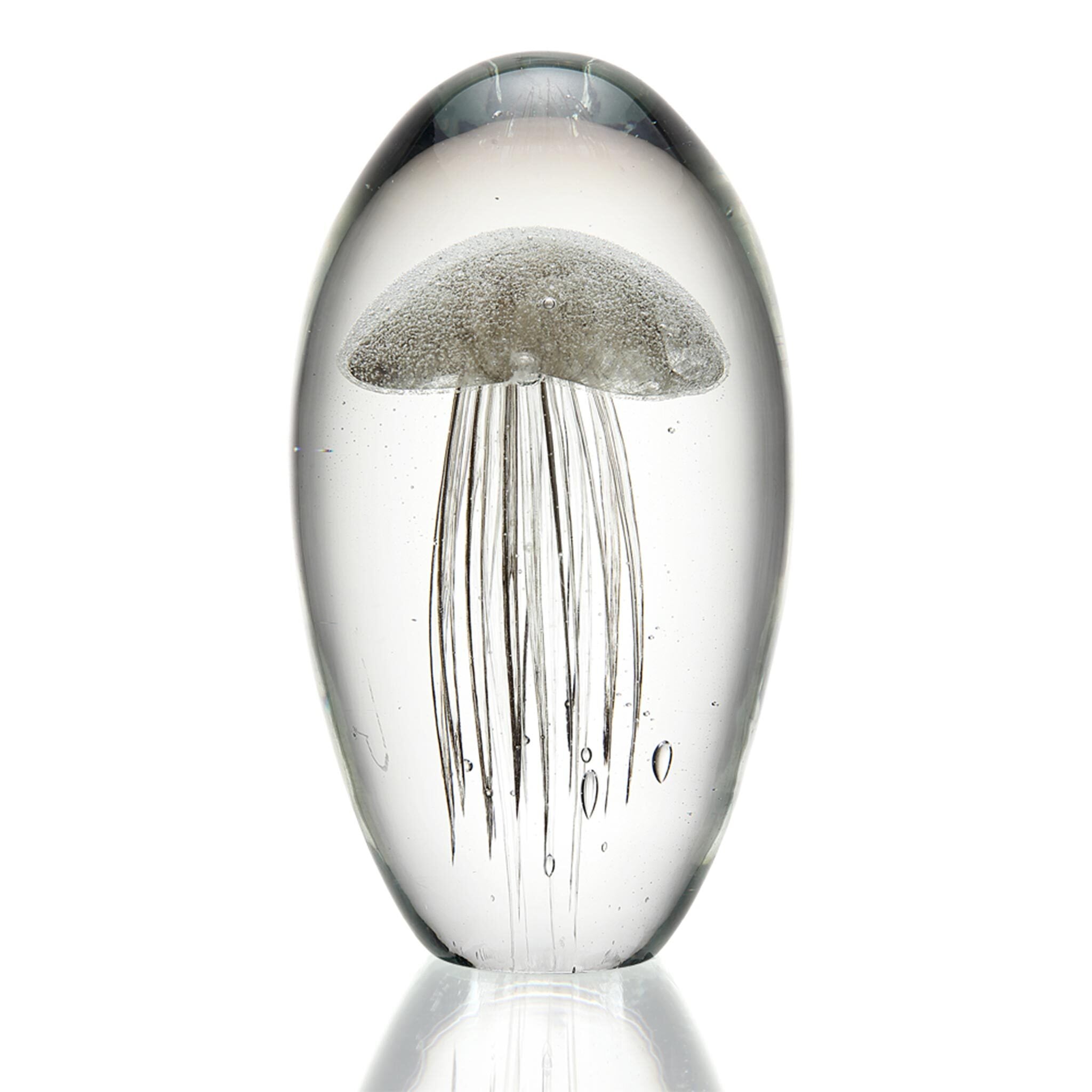 Art Glass Gold Jellyfish 6.5 Inch- Glow in the Dark