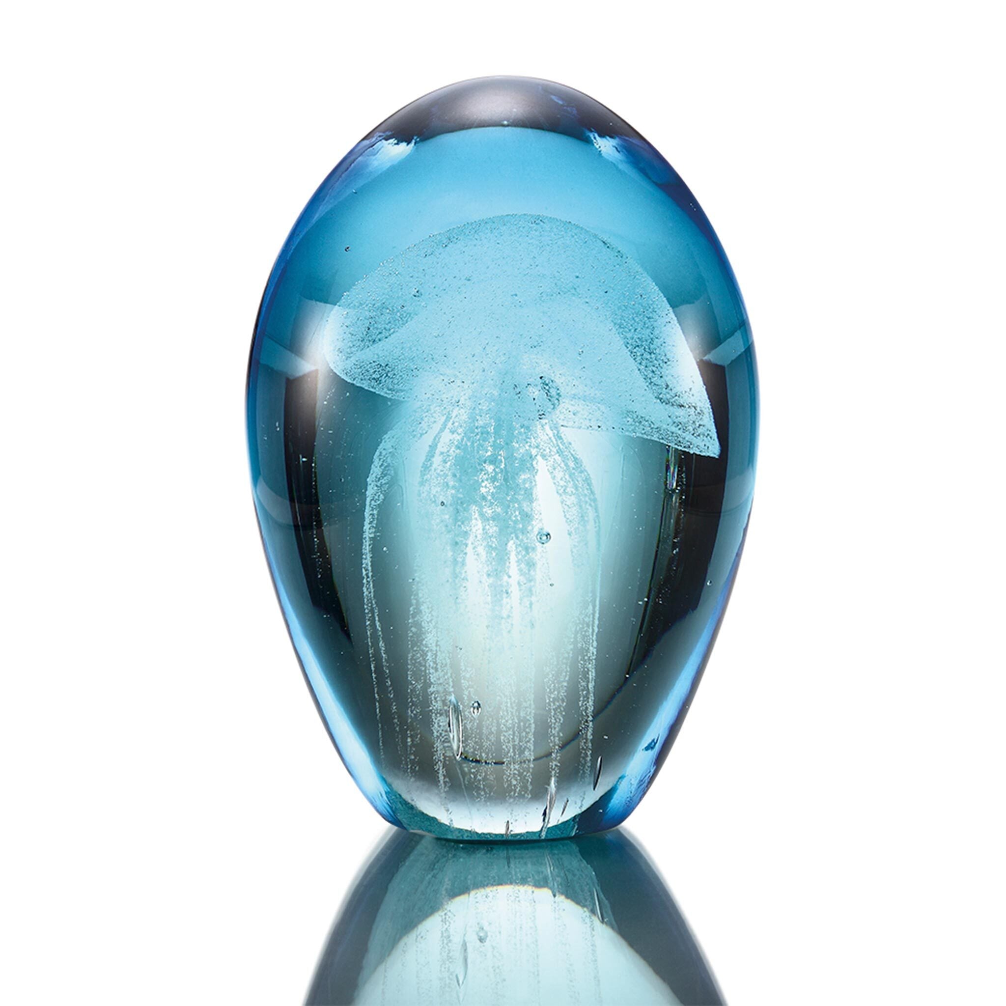 Blue Mist Glass Jellyfish 4.5 inch
