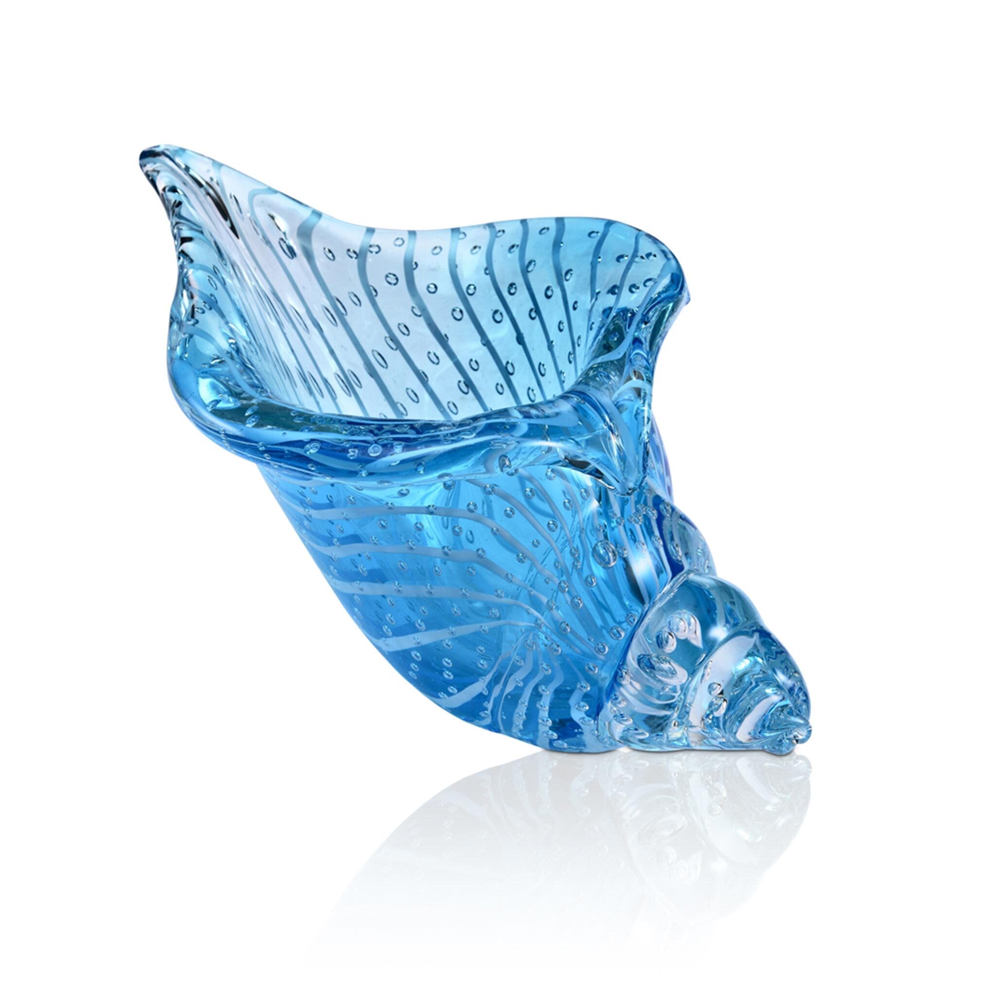 Clear Blue Glass Shell