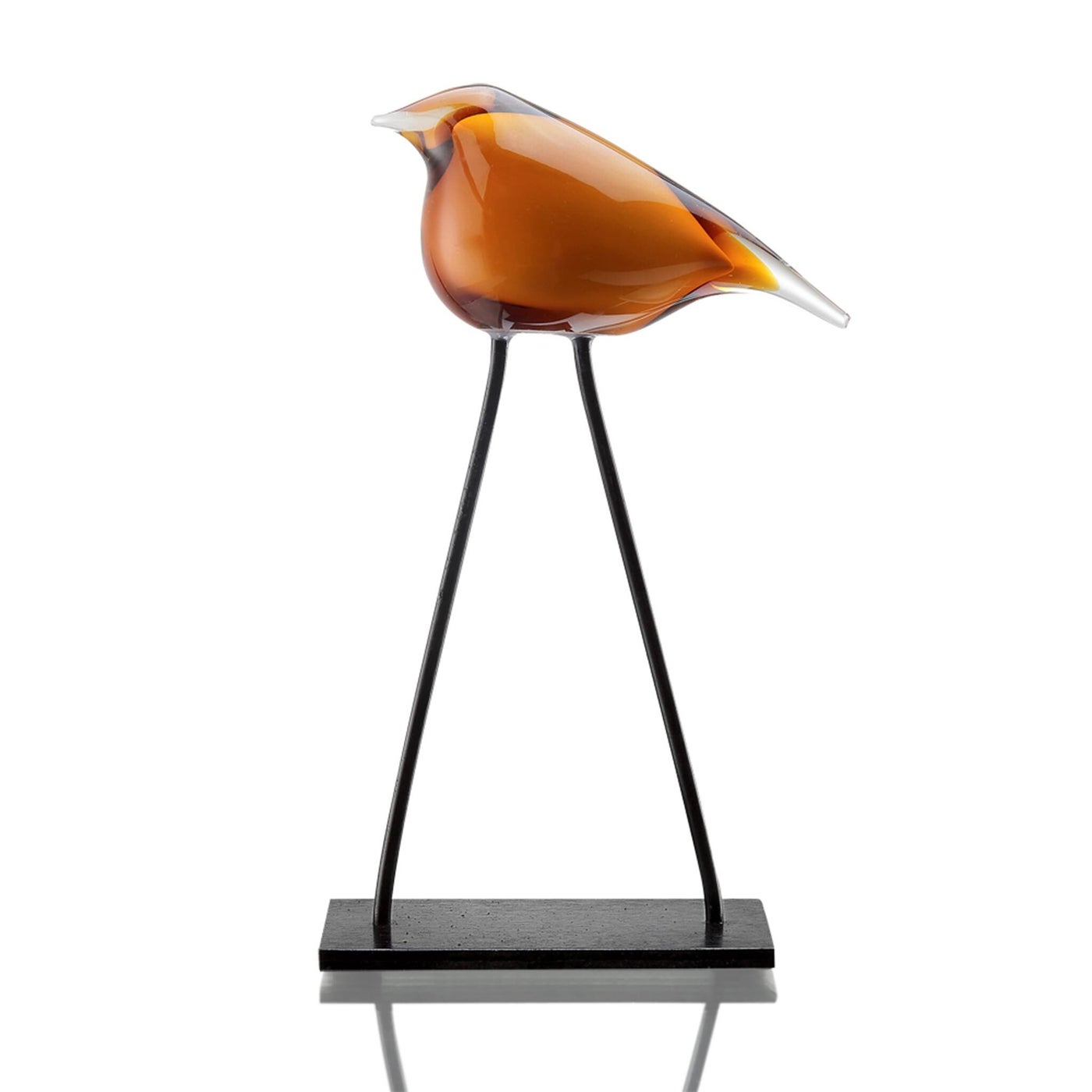 Art Glass Long Legged Bird Desk Decor