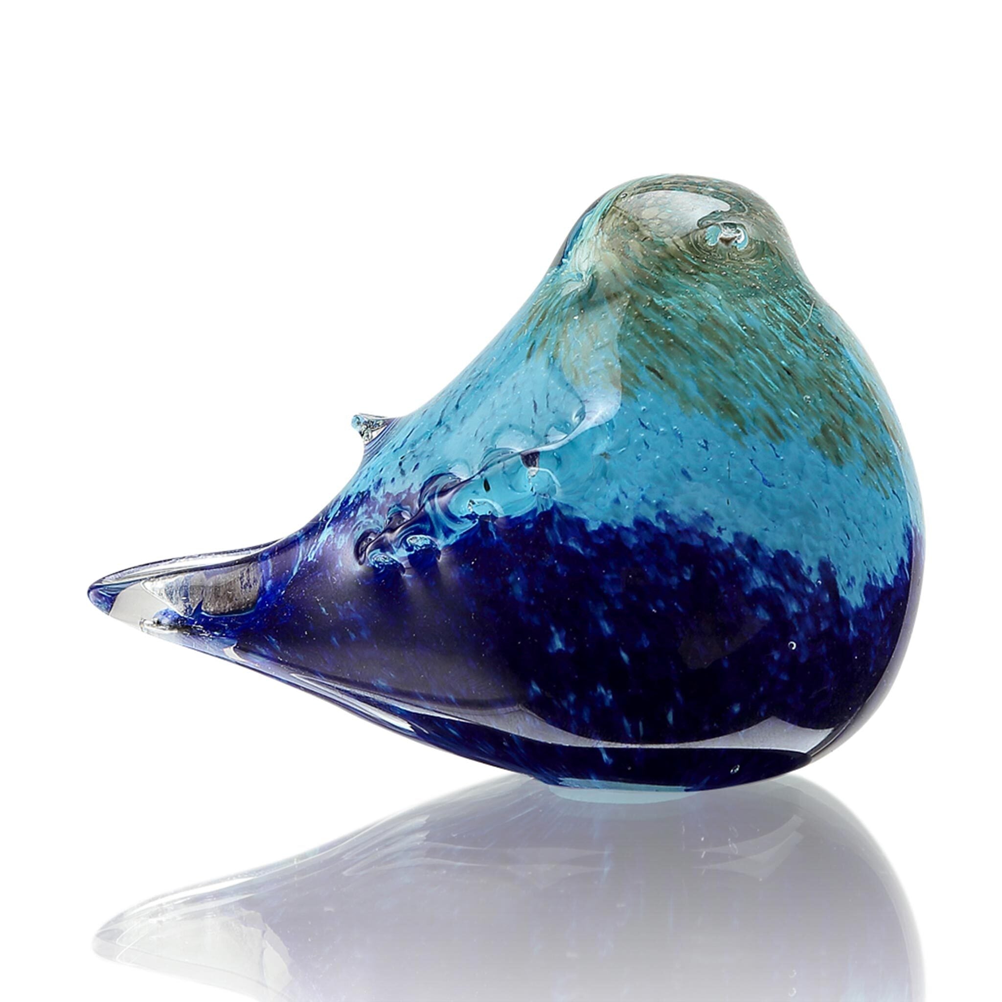 Art Glass Blue Bird