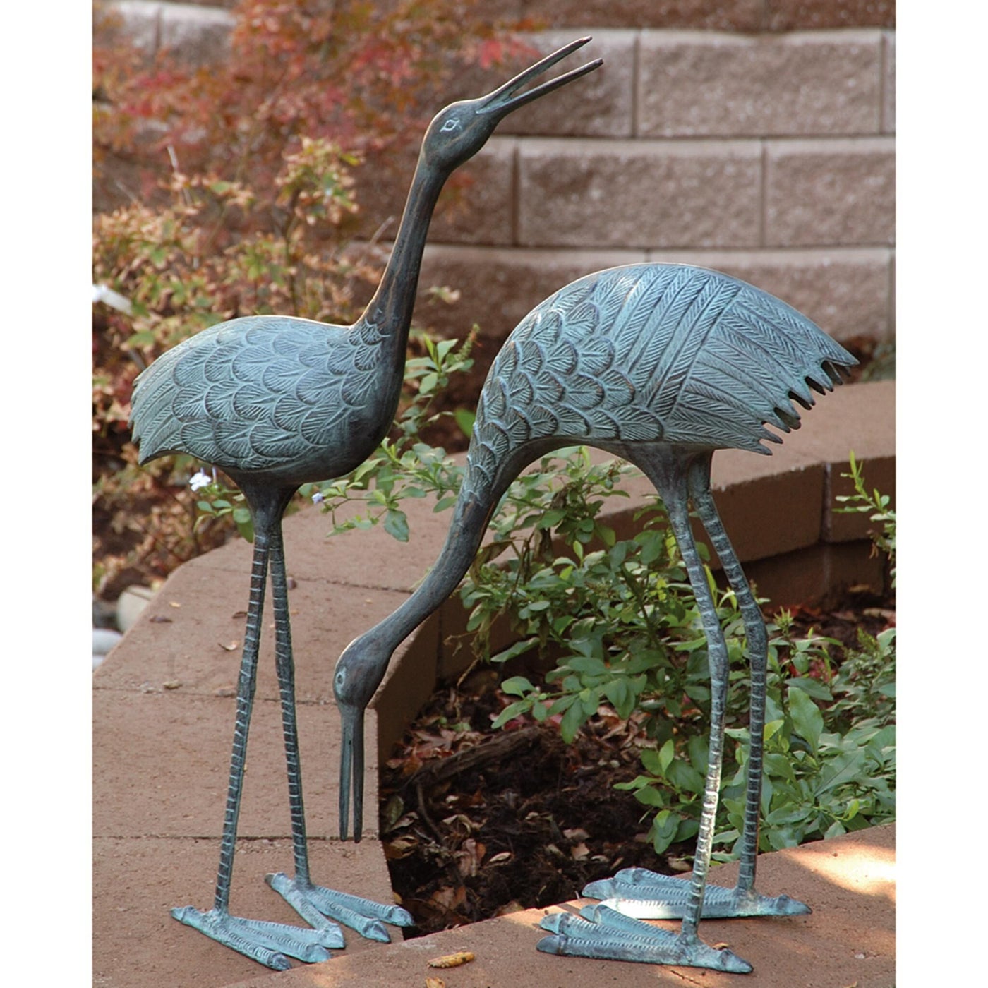 Stately Garden Cranes (Set of 2)