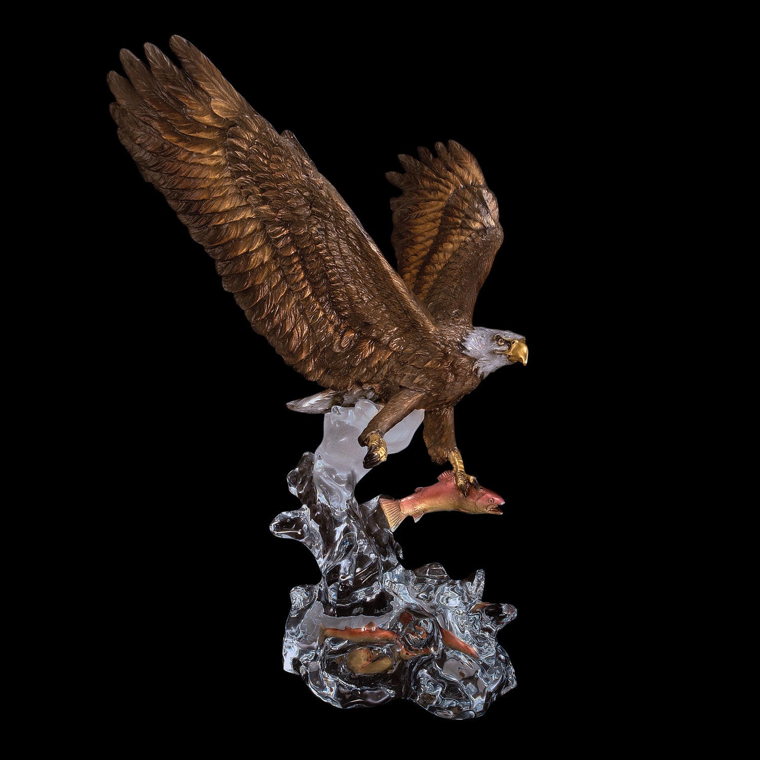 Clear Waters- Eagle Statue by Kitty Cantrell