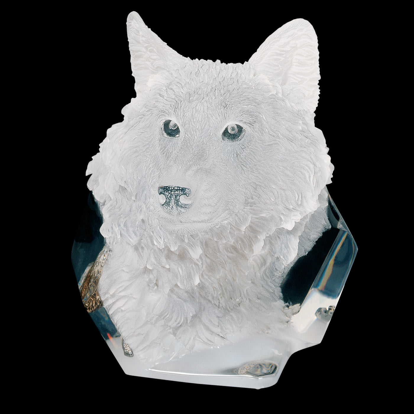 Devotion Wolf Sculpture- Mixed Media