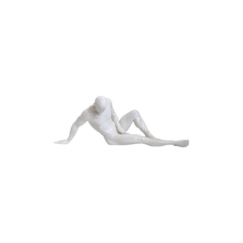 Composure- Male Nude Sculpture, Glazed Finish