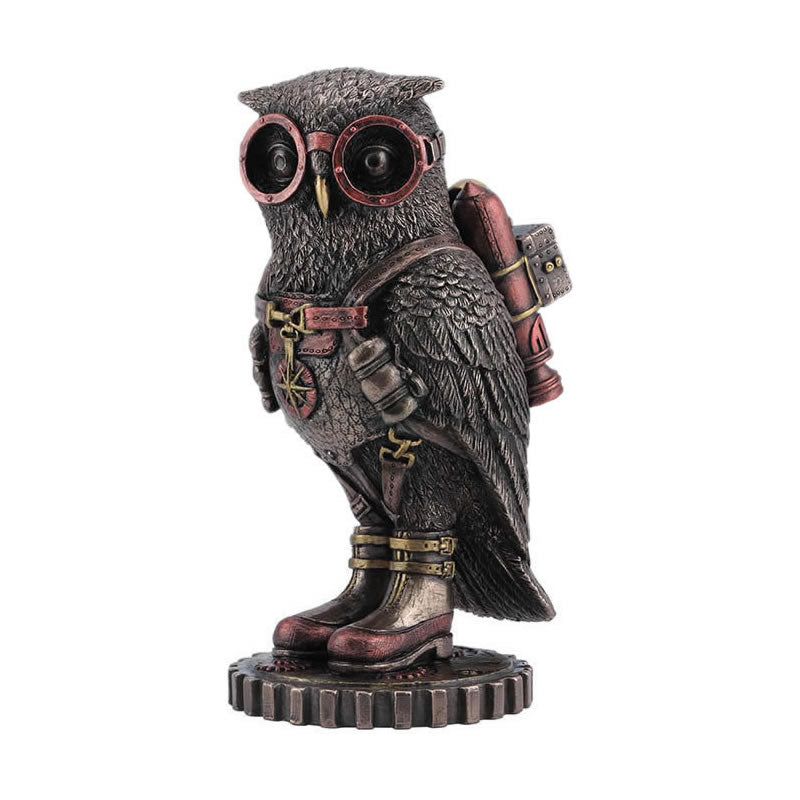 Steampunk Owl Statue