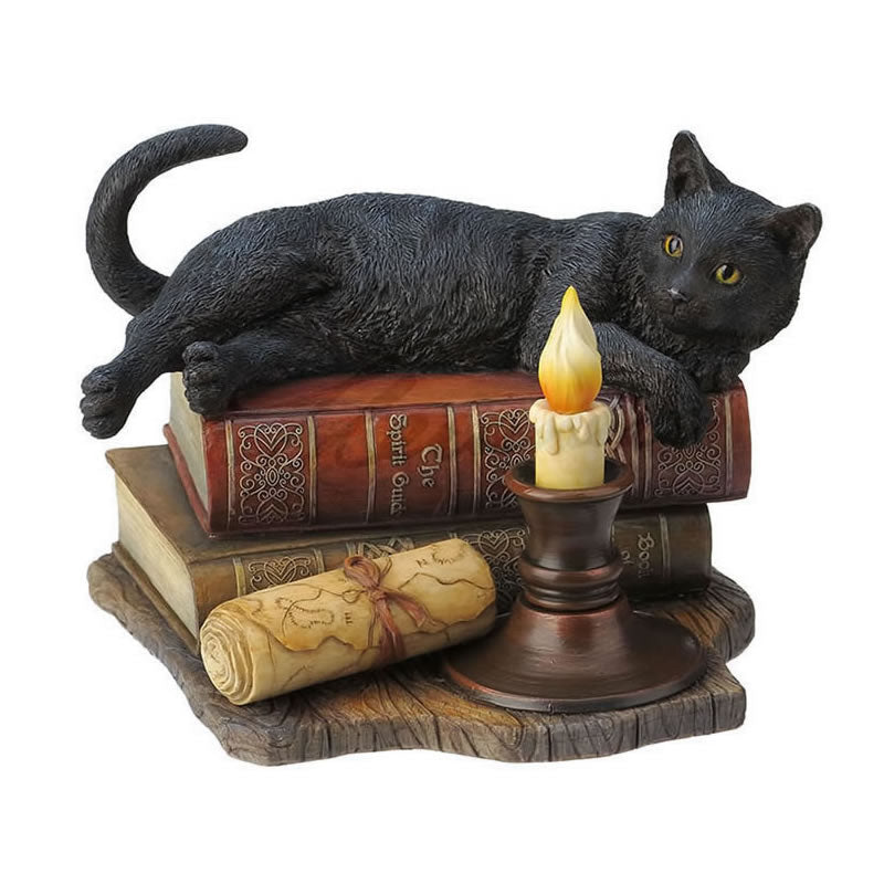 The Witching Hour Black Cat Statue