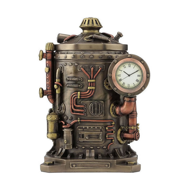 Steampunk Mysterious Container Clock Trinket Box #2