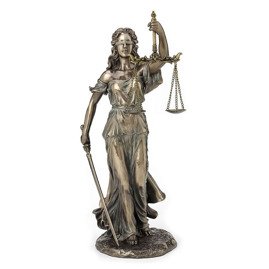 Lady Justice Holding Sword And Scale Statue #2