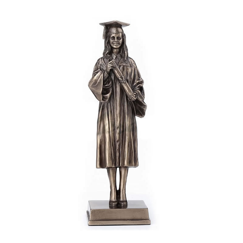 Graduation Cap And Gown Female Statue #2