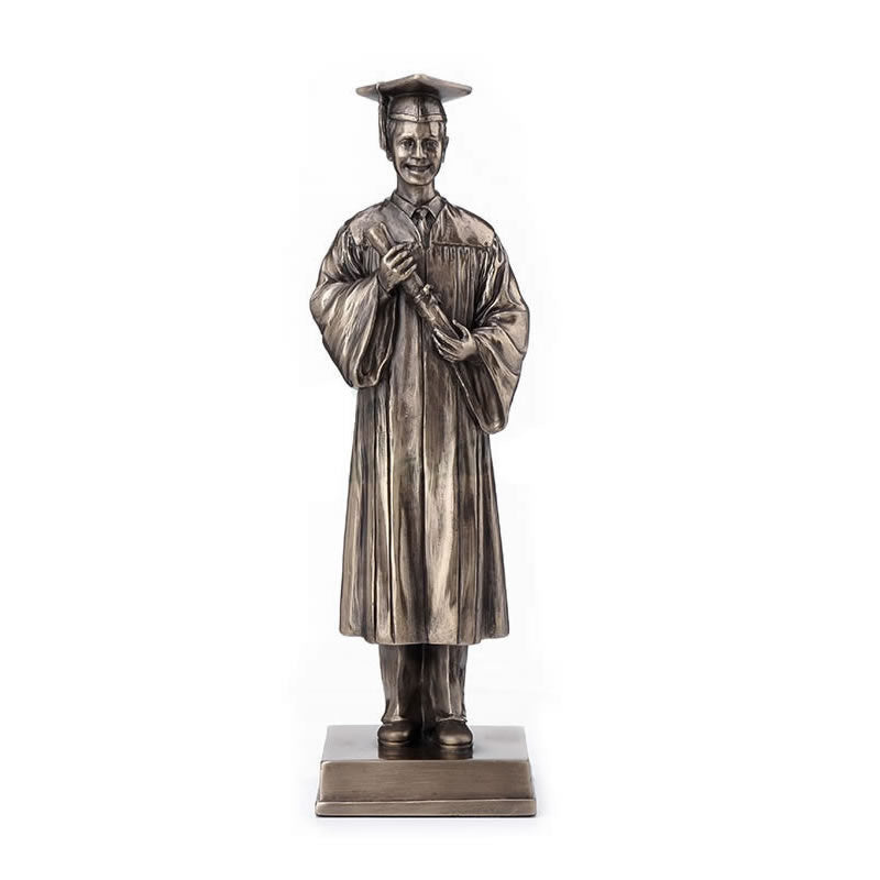 Graduation Cap And Gown Male Statue #2