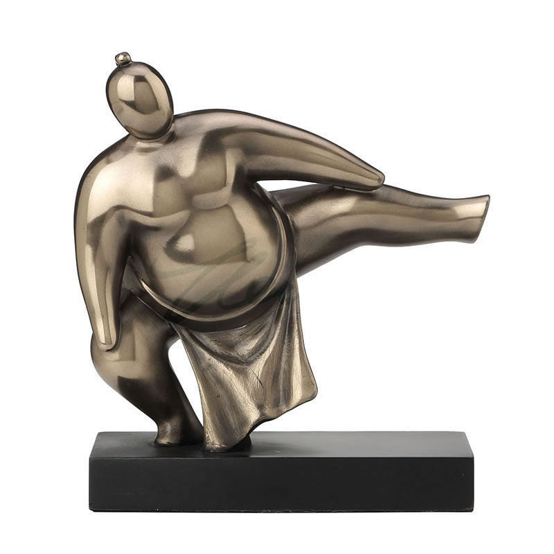 Abstract Sumo Stomp Wrestler Statue
