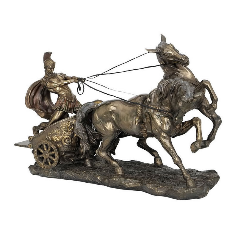 Large Roman Chariot Statue