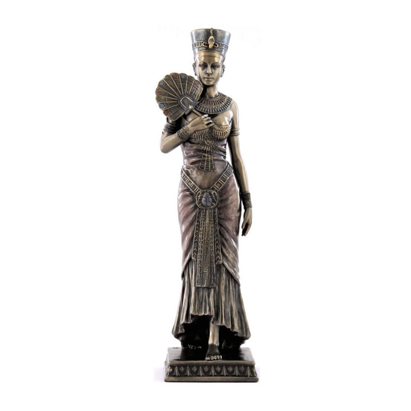Egyptian Queen With Fan Sculpture