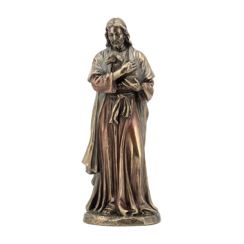 Jesus Holding A Lamb Statue