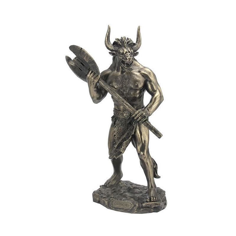 Minotaur With Labrys Statue