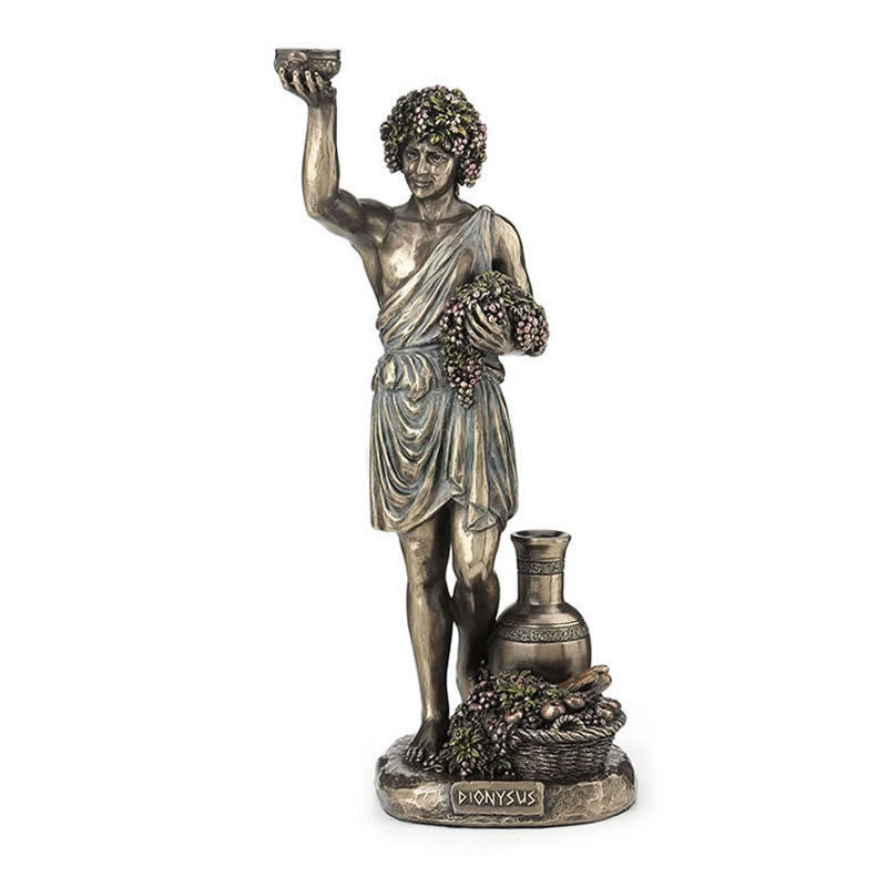 Dionysus Holding Grapes Statue - Greek God Of Wine
