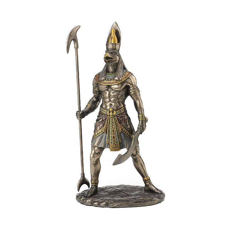 Horus Holding Was Scepter Statue