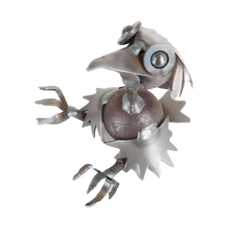 Hungry Hatchling- Metal Baby Bird Sculpture